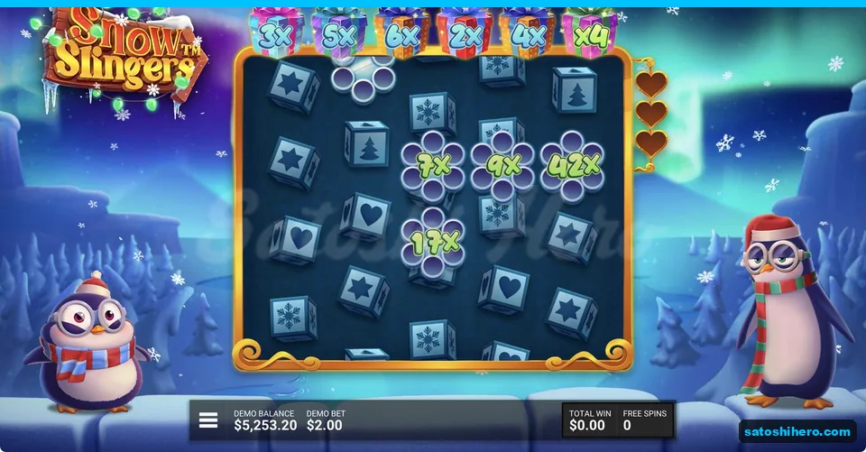 Gift Boxes line up above sticky collectors