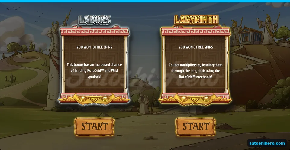 Two scroll choices after three scatters