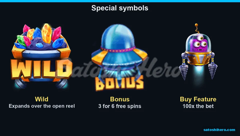 Wild cart UFO and buy pod symbols