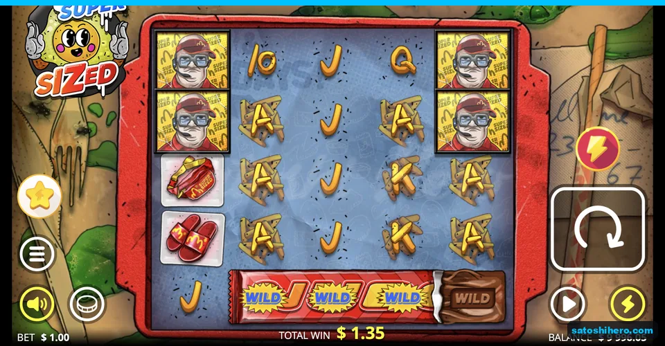 Chocolate bar extends three Wild tiles