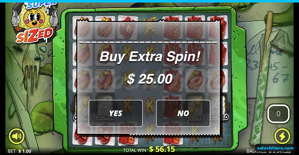 Extra Spin offer shows $25 price