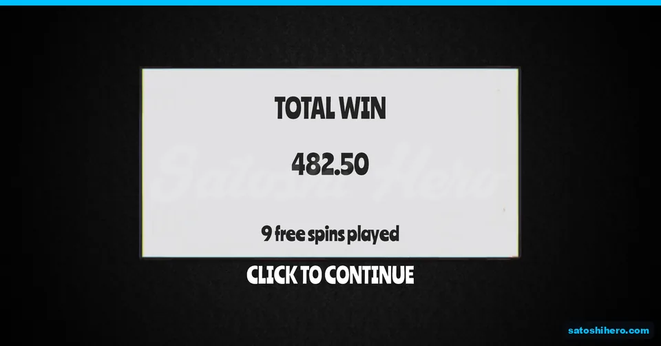 Total win screen reads 482.50