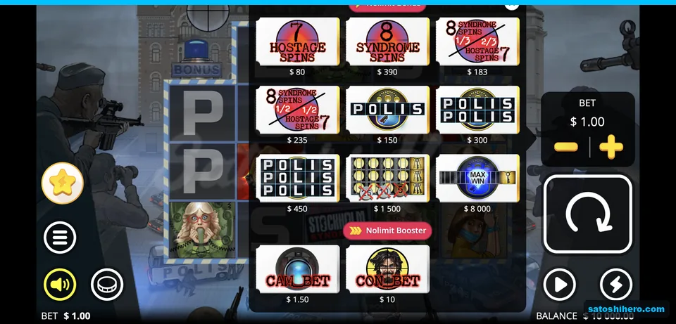 Lightning buy menu lists feature prices