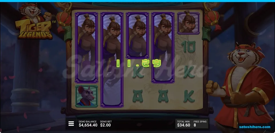 Jinx columns fill the first four reels