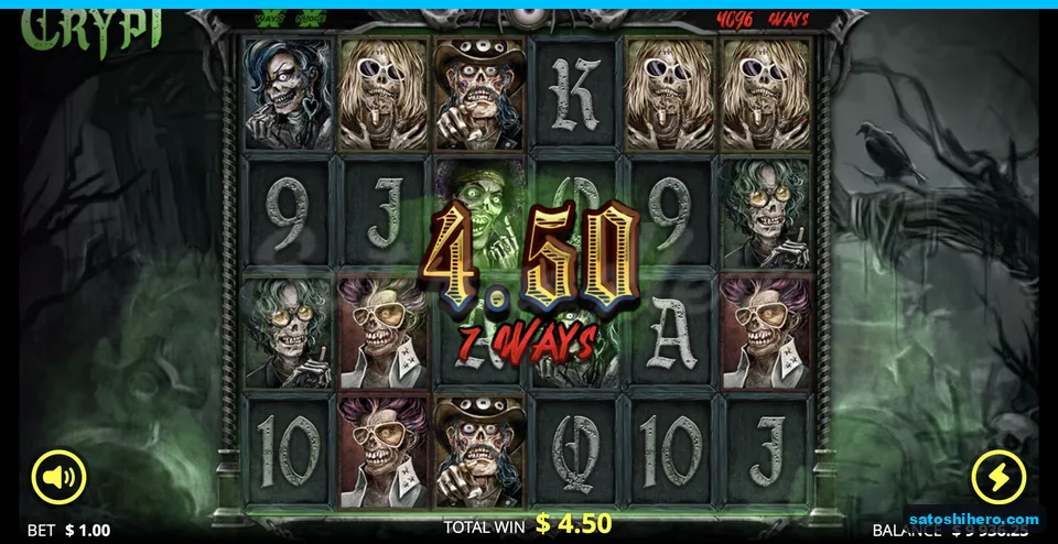 Cascade counter shows seven ways and $4.50
