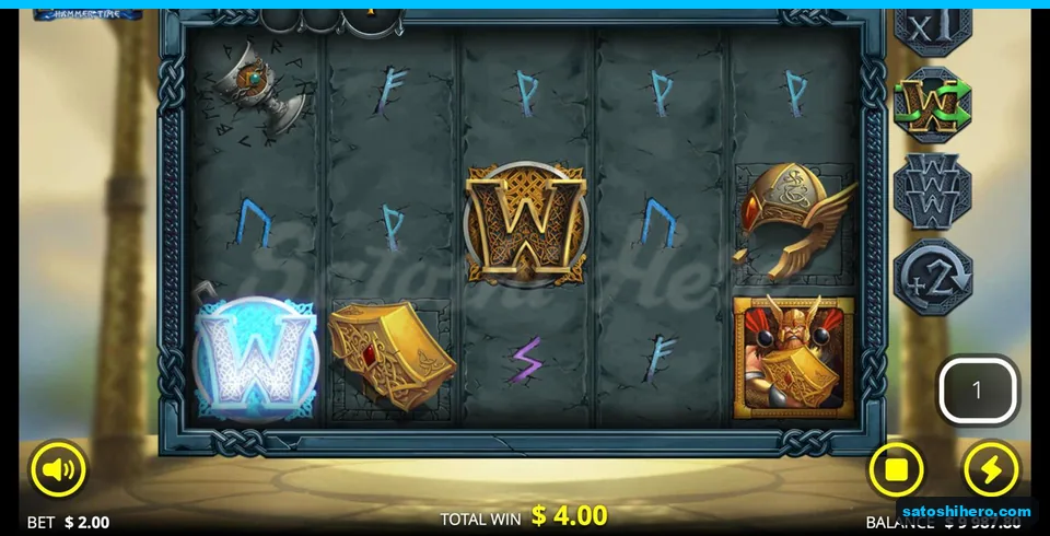 Sticky Wild and Thor show $4.00 banked
