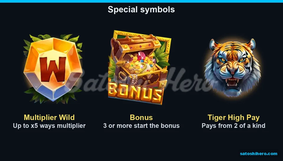 Wild chest and Tiger special symbols