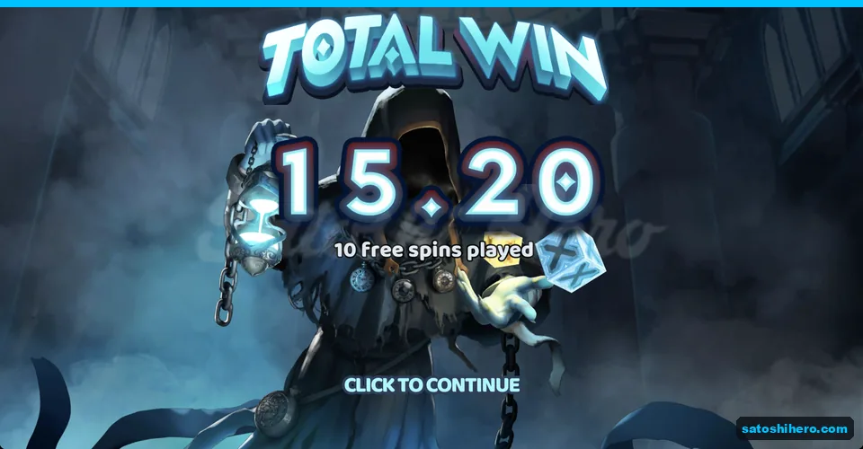 Round total shows $15.20 across ten spins