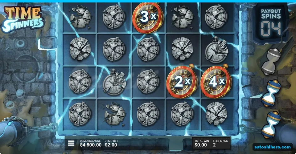 Broken clocks surround three sticky watch multipliers