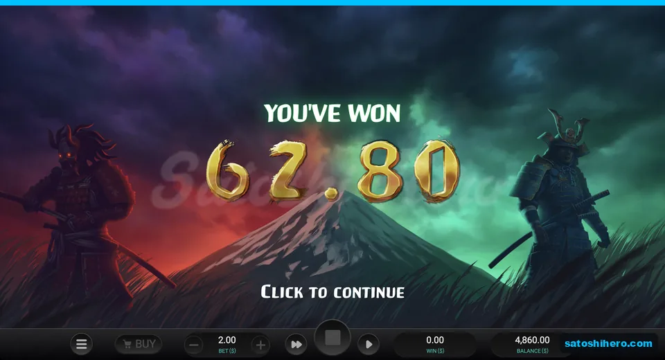 Round end screen showing $62.80 won