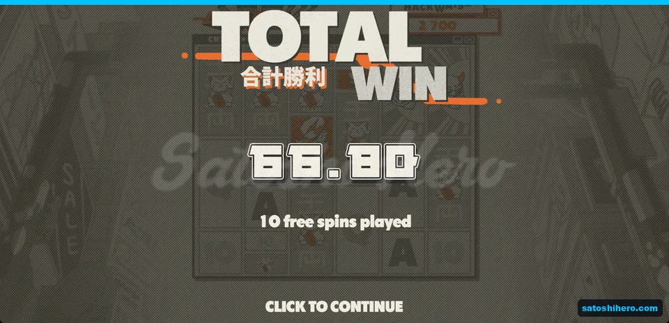 Total win screen shows 66.80