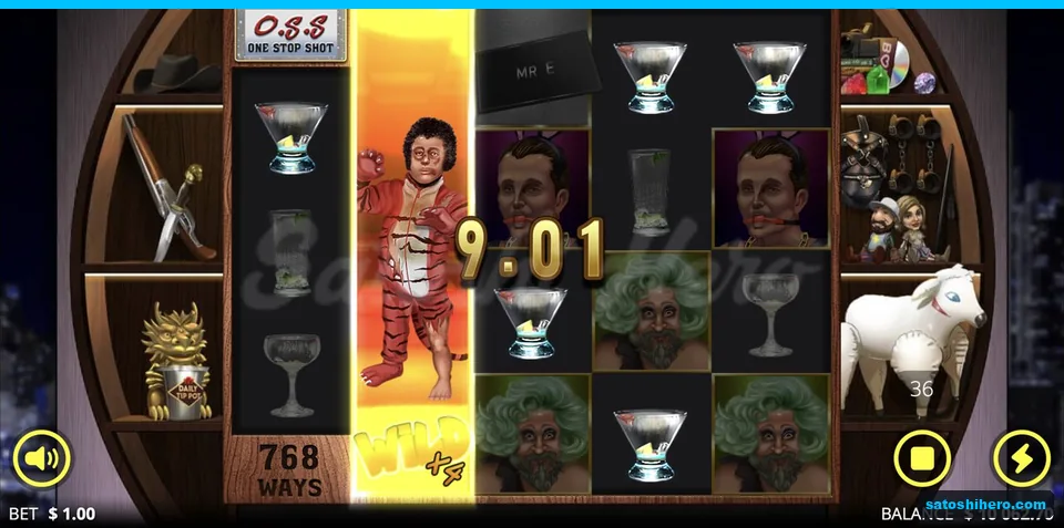 Tiger onesie Wild shows $9.01 win