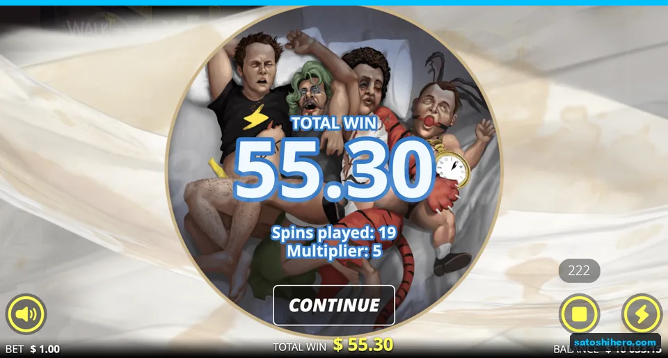 Total win screen reads 55.30