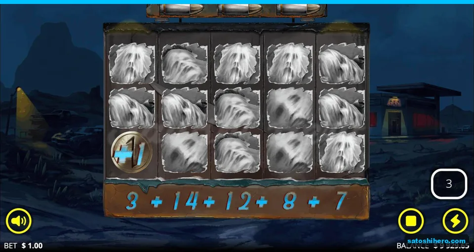 Plus-one value landing with five reel counters