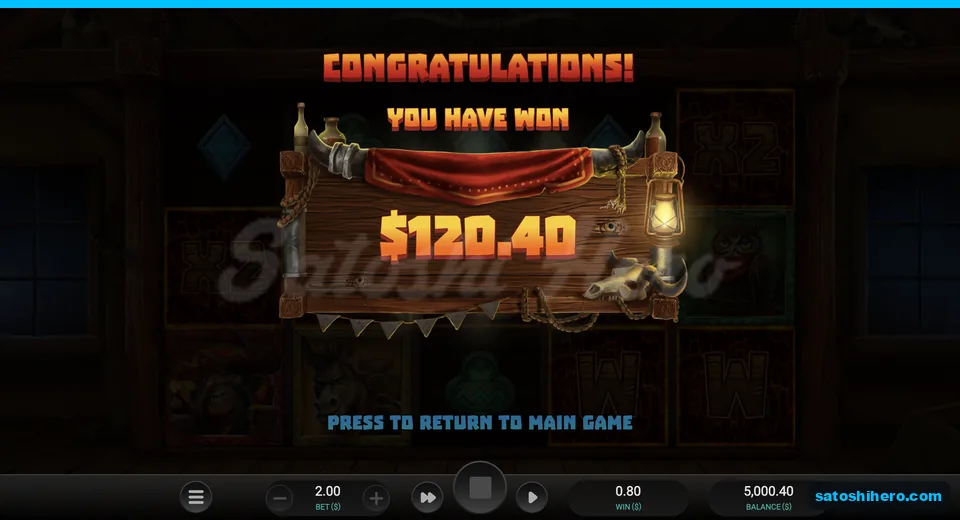 Round-end sign shows $120.40 won