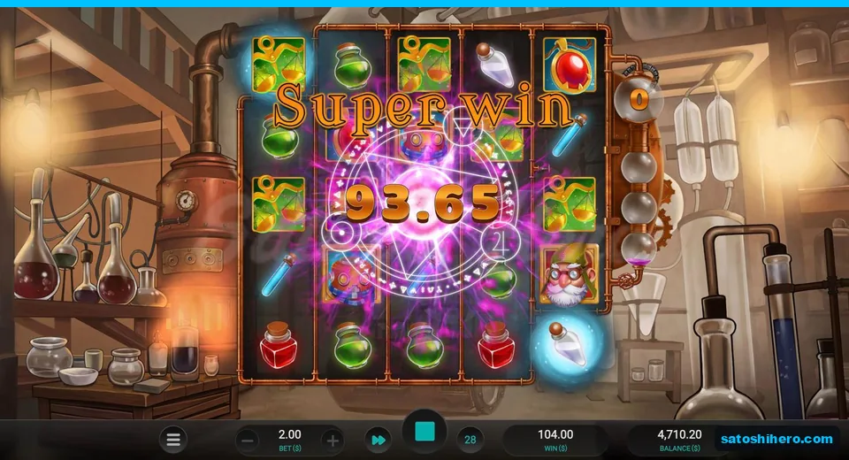Golden scales trigger a Super Win