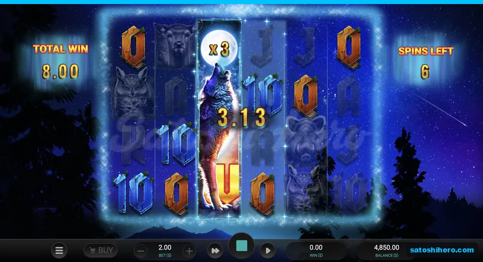 Single x3 wild pays 3.13 ways