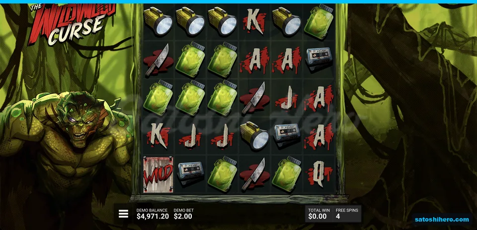 Swamp green board with Monster crouching