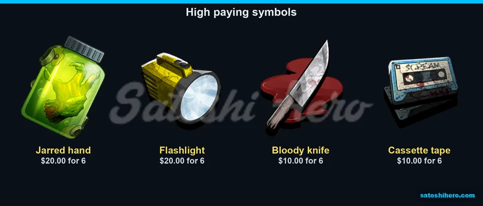 Jarred hand and flashlight paytable values