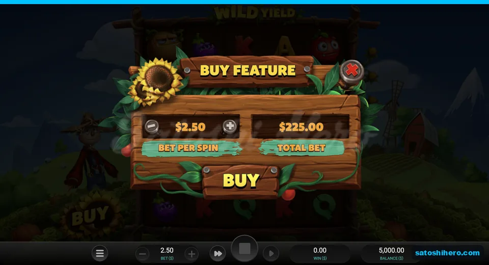 Wooden buy panel shows 225.00 cost