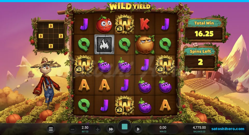 Sunflower Wilds carry x2 and x3 counters