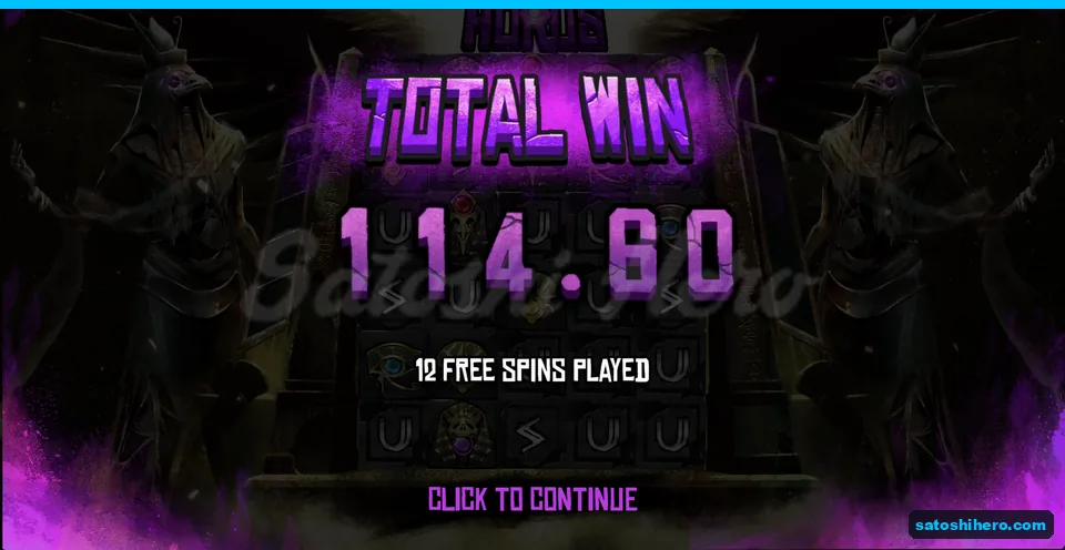 Total Win screen shows $114.60