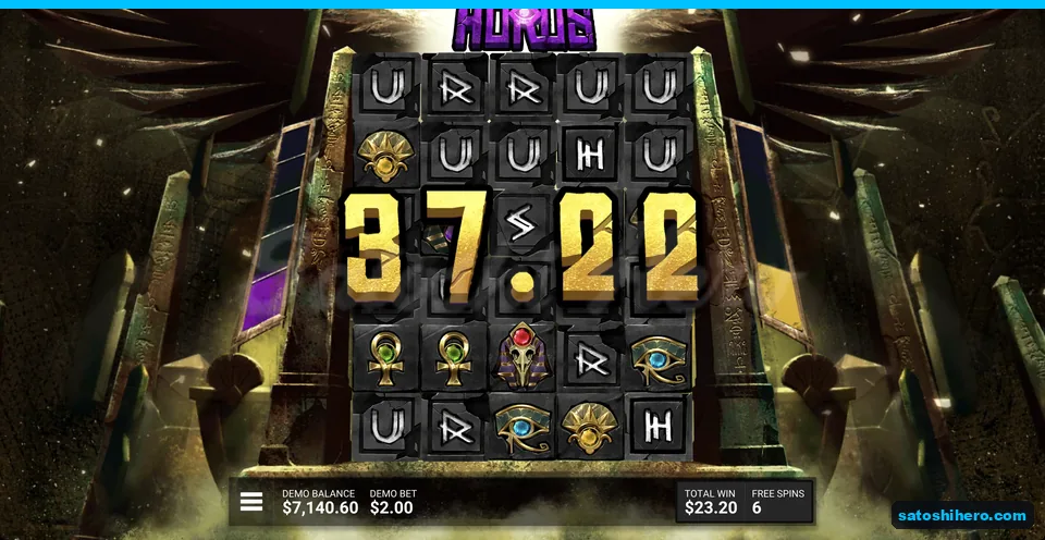 Crests cover the grid during a $37.22 spin