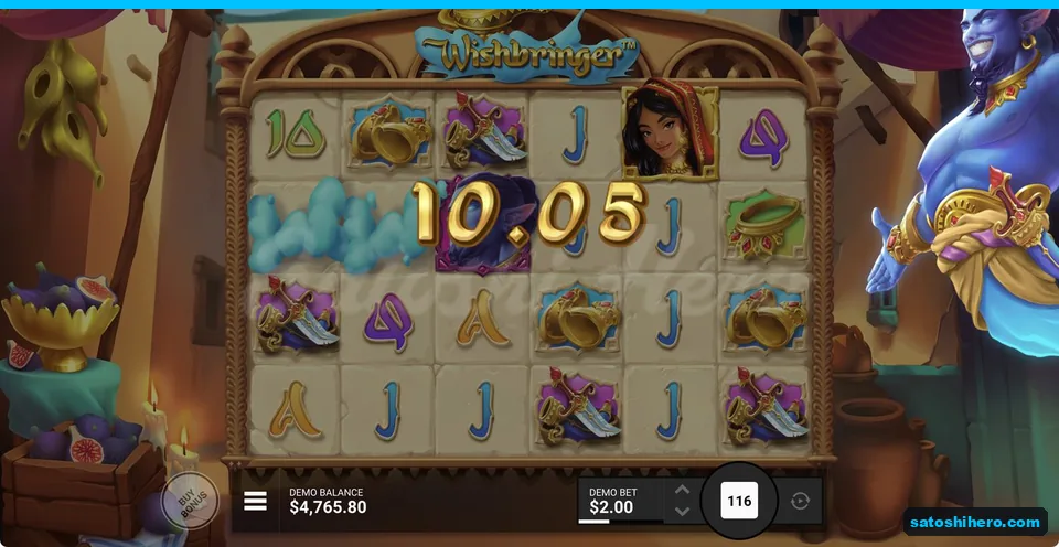 Genie creates Clouds on a winning row