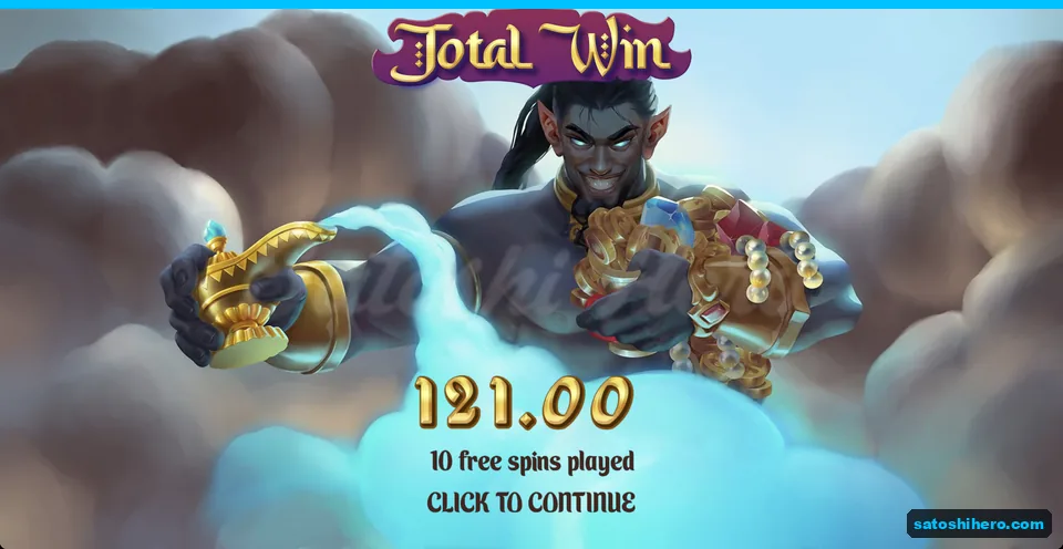 Total Win screen shows 121 dollars