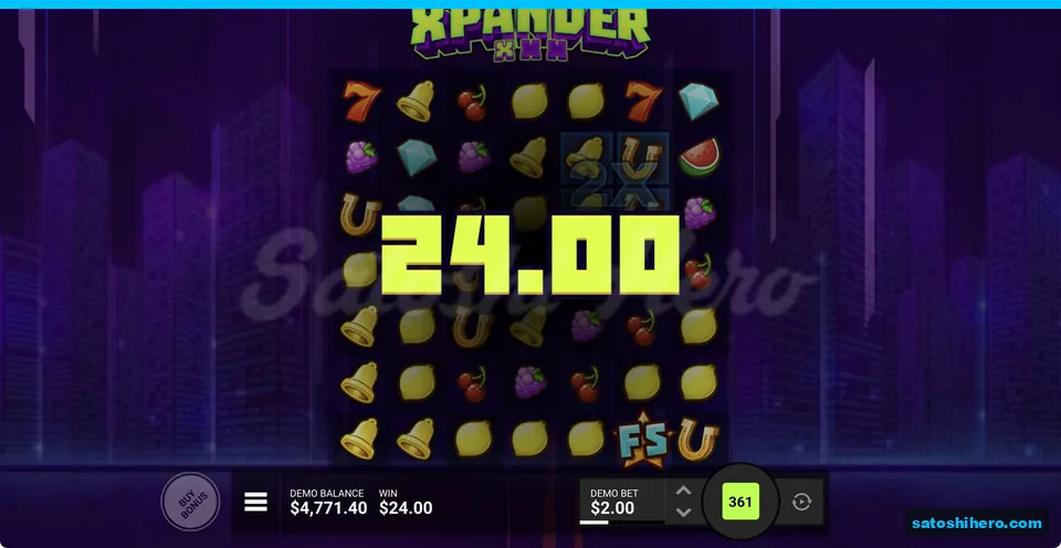 Lemon cluster pays $24.00 on grid