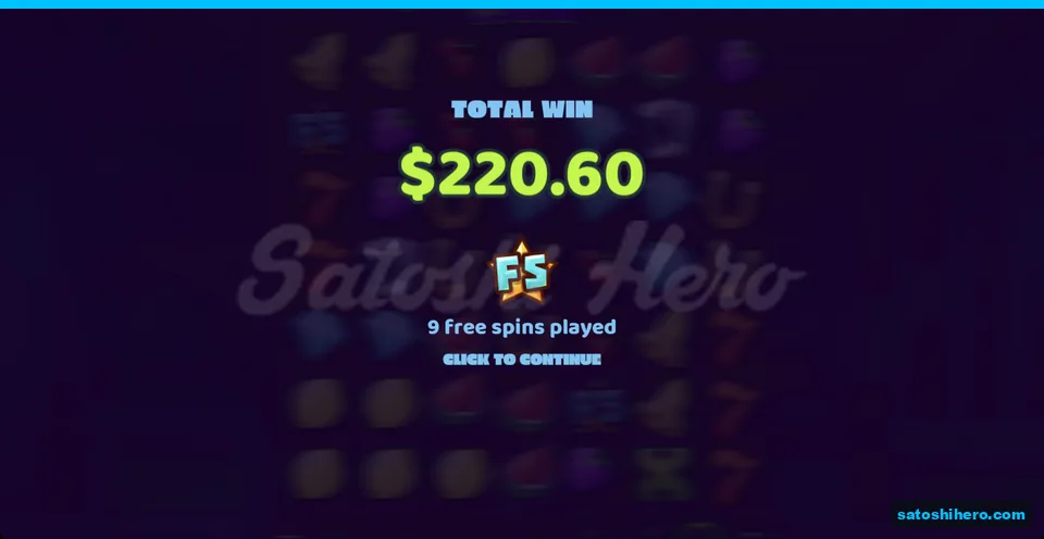 End screen shows $220.60 total win