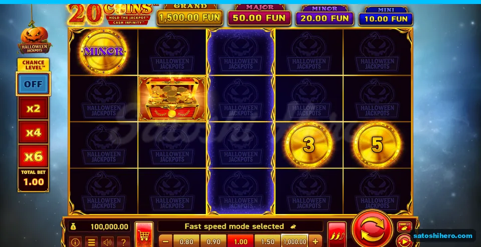 Base board with jackpot plaques and coin symbols