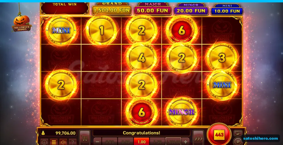 Final red board packed with opened coins