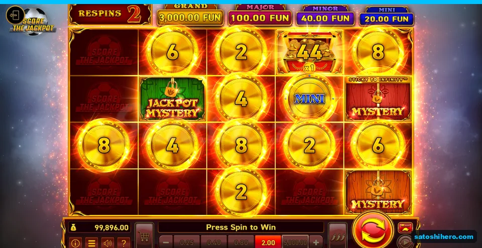 Board during respins with locked coins and mystery planks
