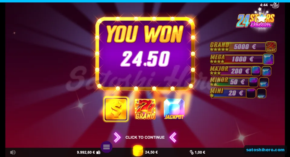 $24.50 total shown on the end panel