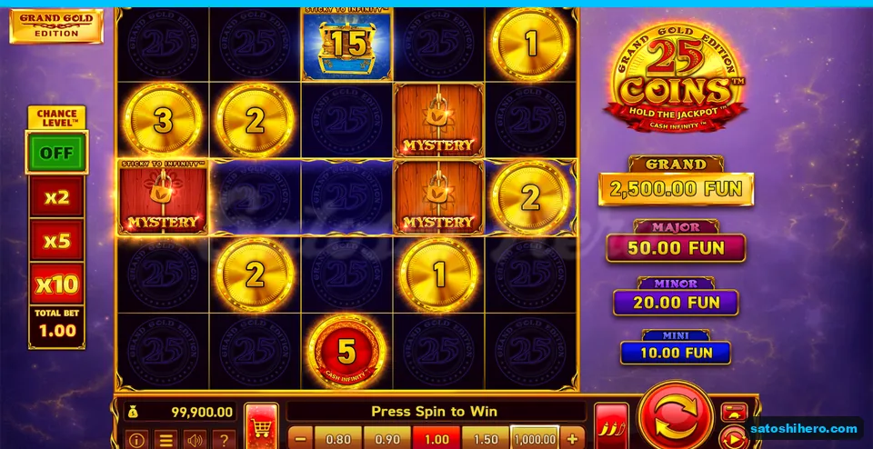 Board showing sticky plank, chest tile, and numbered Cash coins
