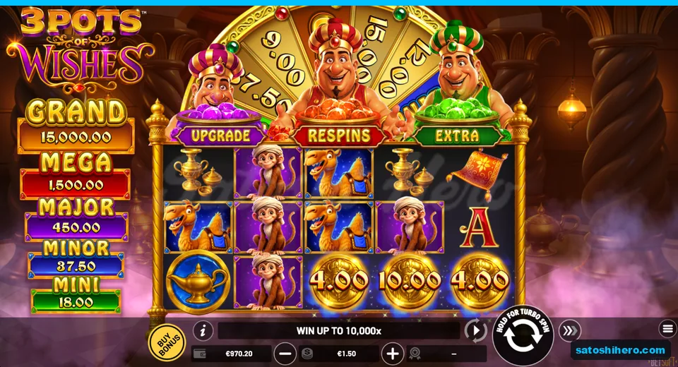 $970.20 balance beside three genies and cash coins
