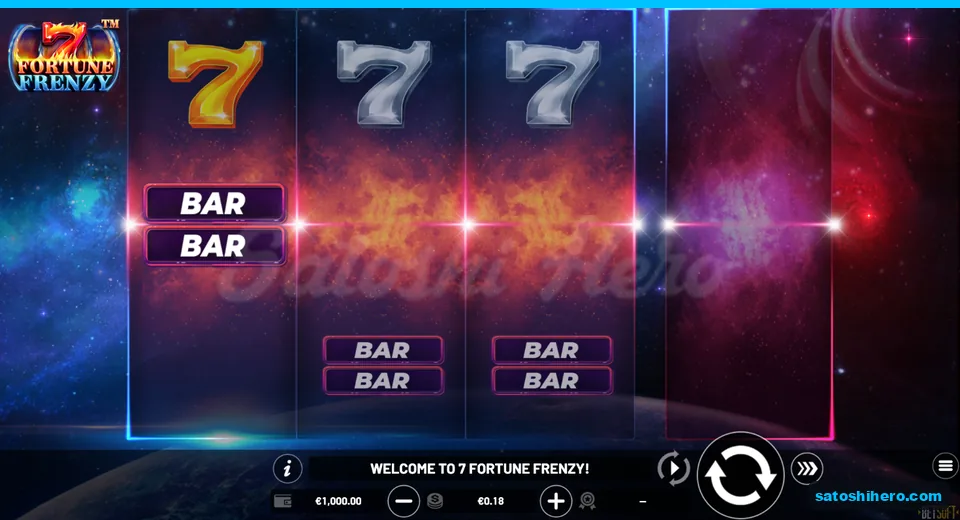 1,000.00 balance with 7s and BAR symbols