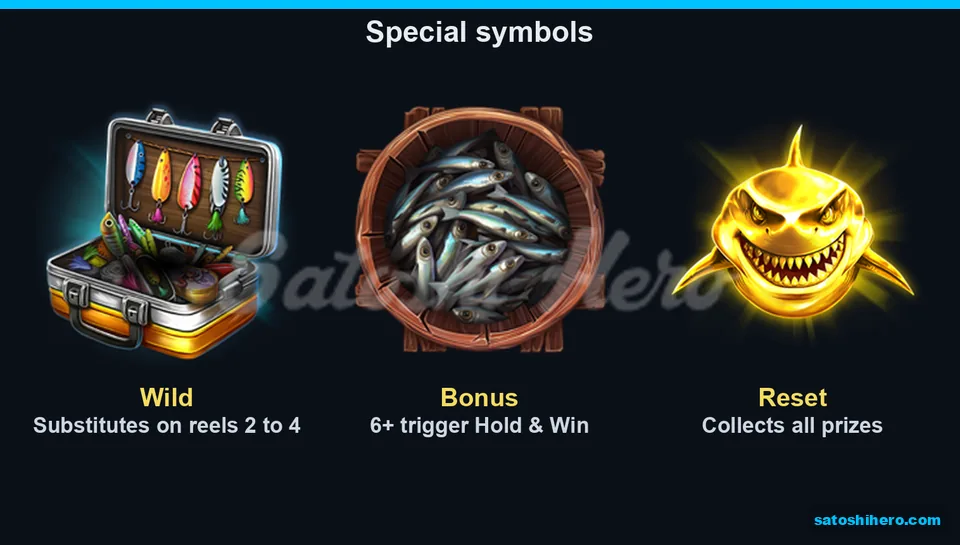 Wild Bonus and Reset symbols displayed
