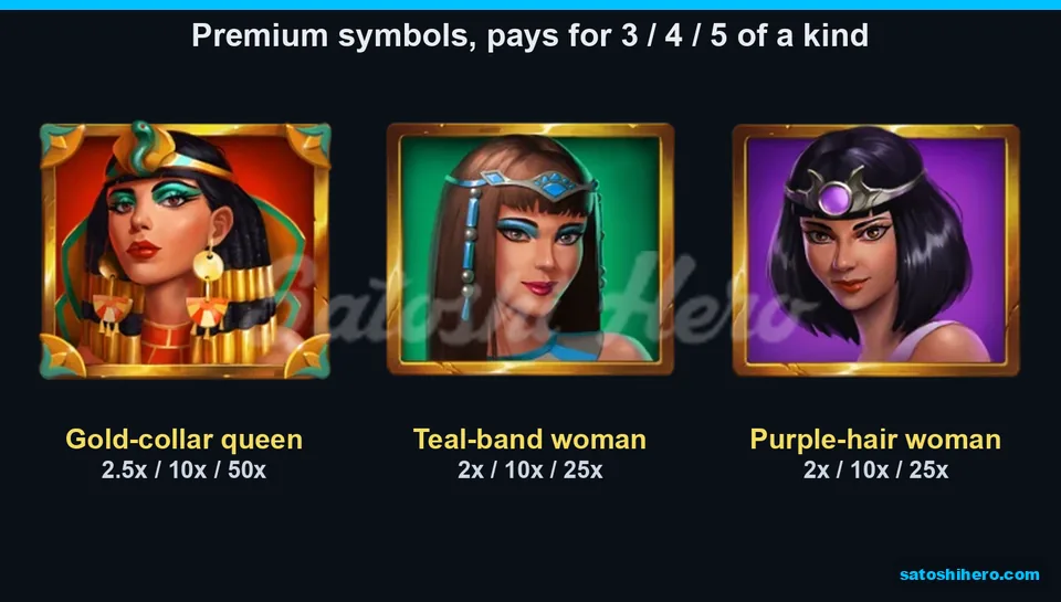 Three portrait tiles showing payouts up to 50x