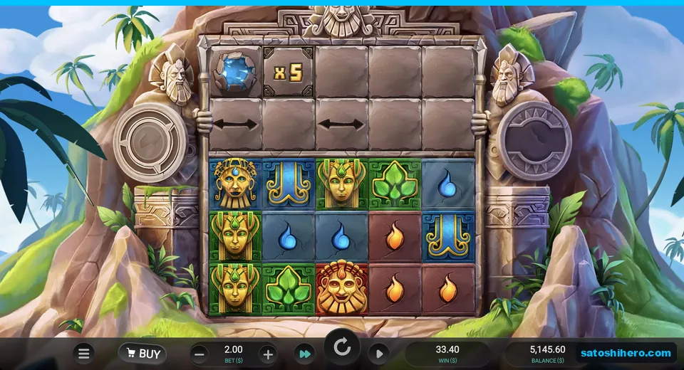 Water Gem and multiplier above win field