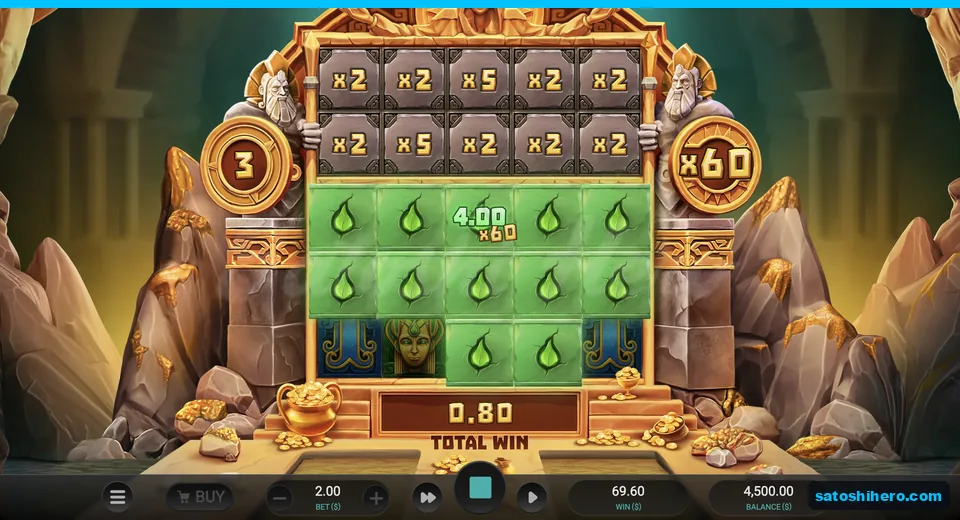 Leaf stones fill board under x60