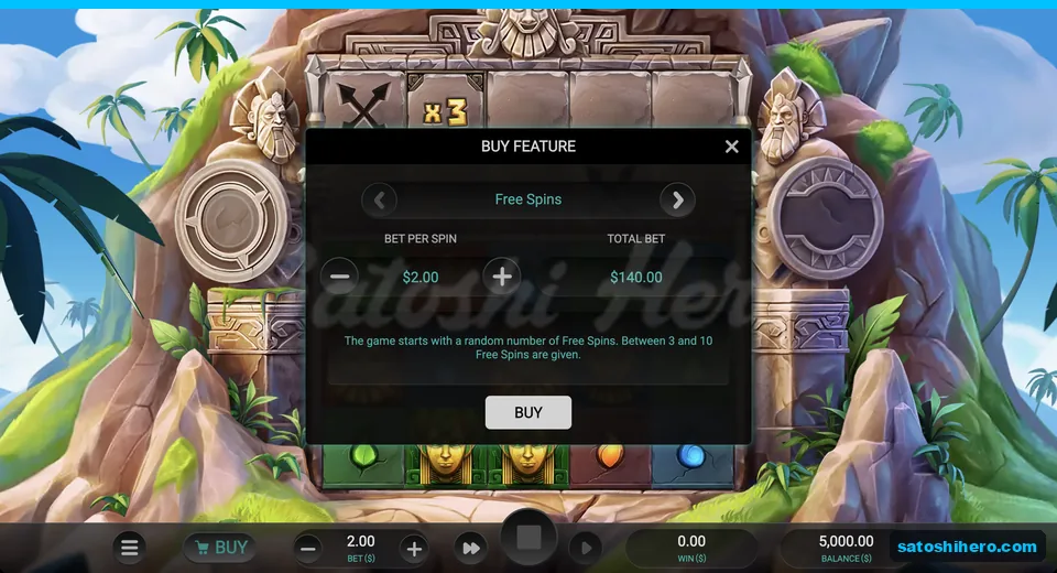 Buy panel shows $140 total
