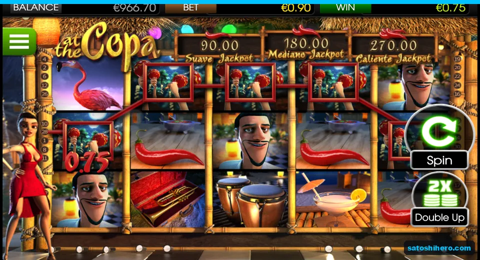 $0.75 line win with three maracas boxed