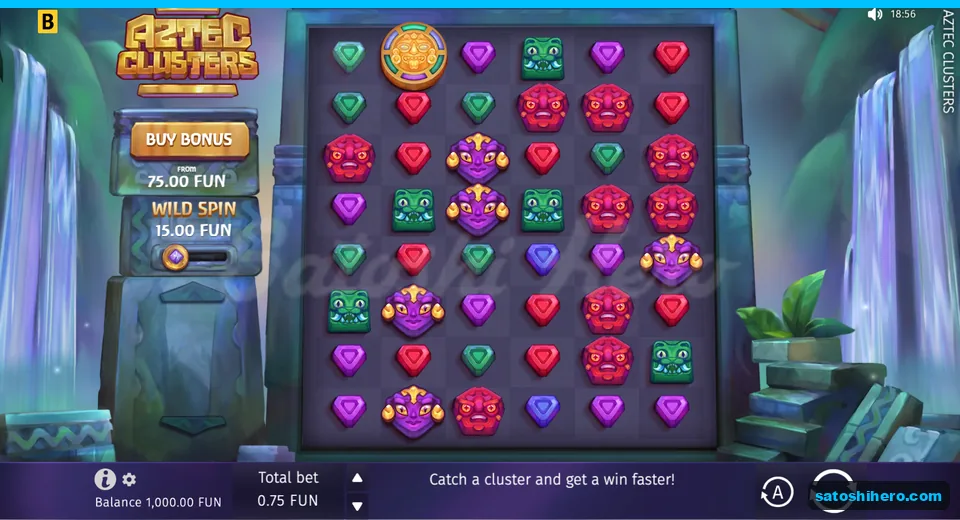 Base screen with masks gems and scatter coin