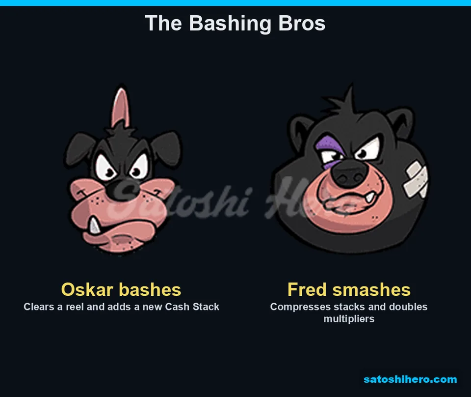 Bear brothers demonstrate bash and smash actions
