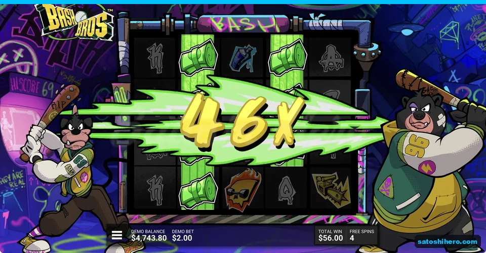 Cash Stack total shows 46x across reels