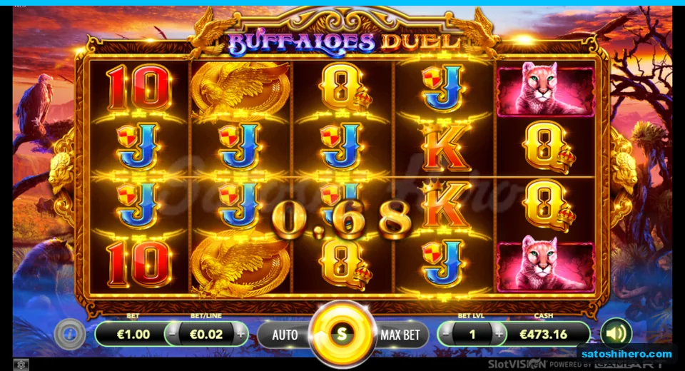 $0.68 win shown over illuminated Jack symbols
