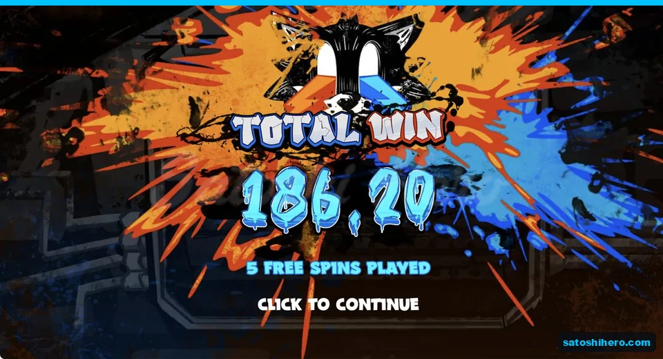 Total win card showing $186.20