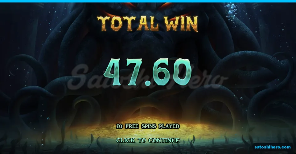 Total card shows $47.60 from ten spins